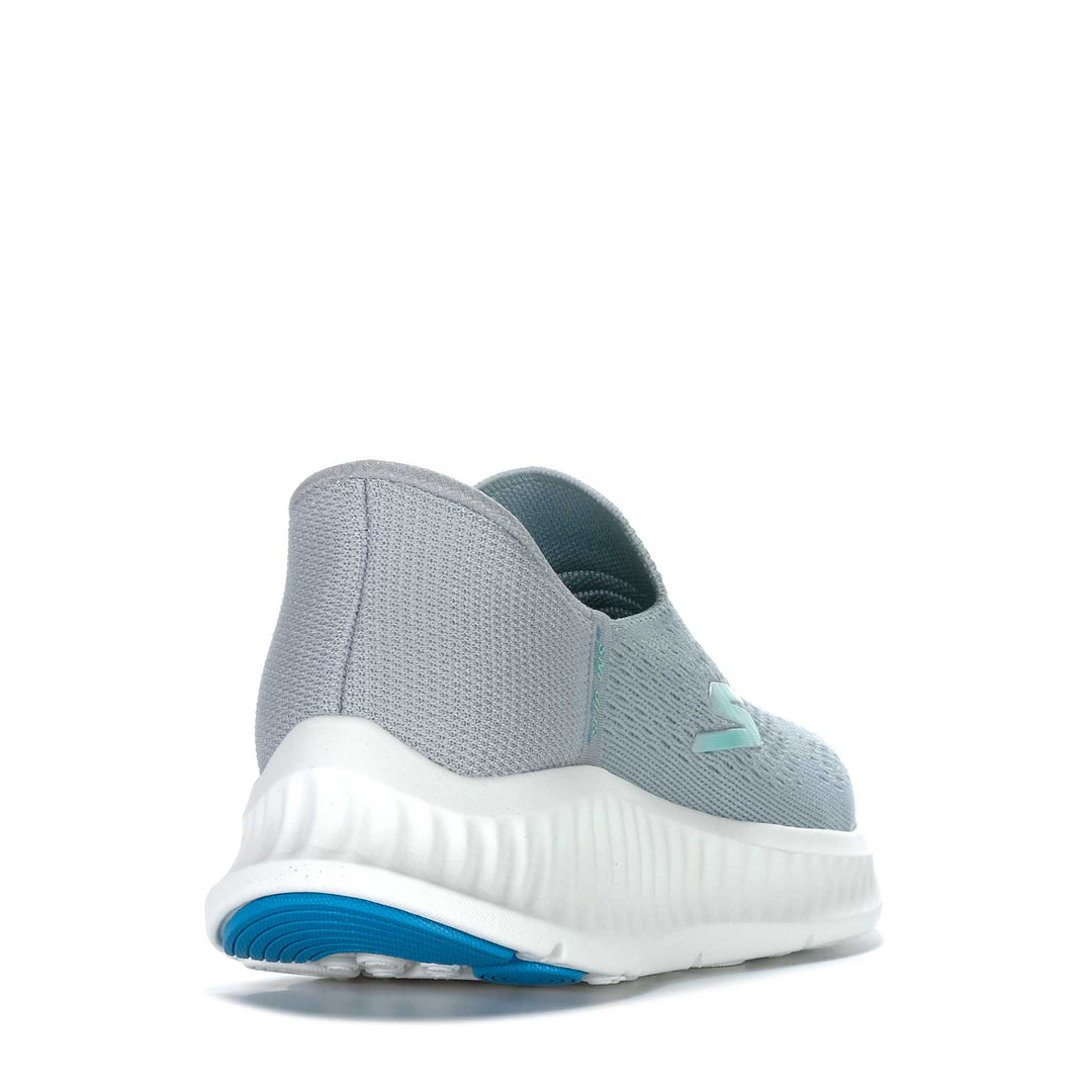Skechers Slip-ins: GOwalk Now - Anahi Grey/Aqua 125642 Womens Running & Walking