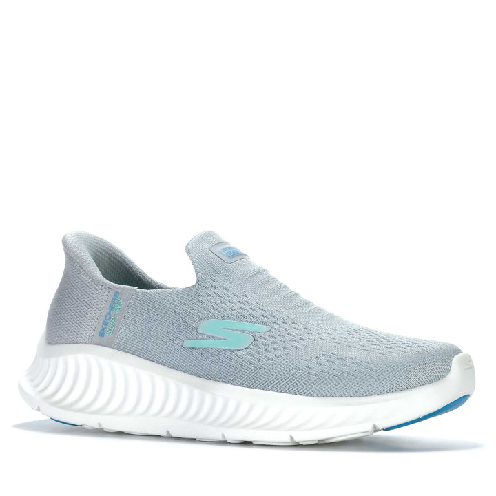 Skechers Slip-ins: GOwalk Now - Anahi Grey/Aqua 125642 Womens Running & Walking