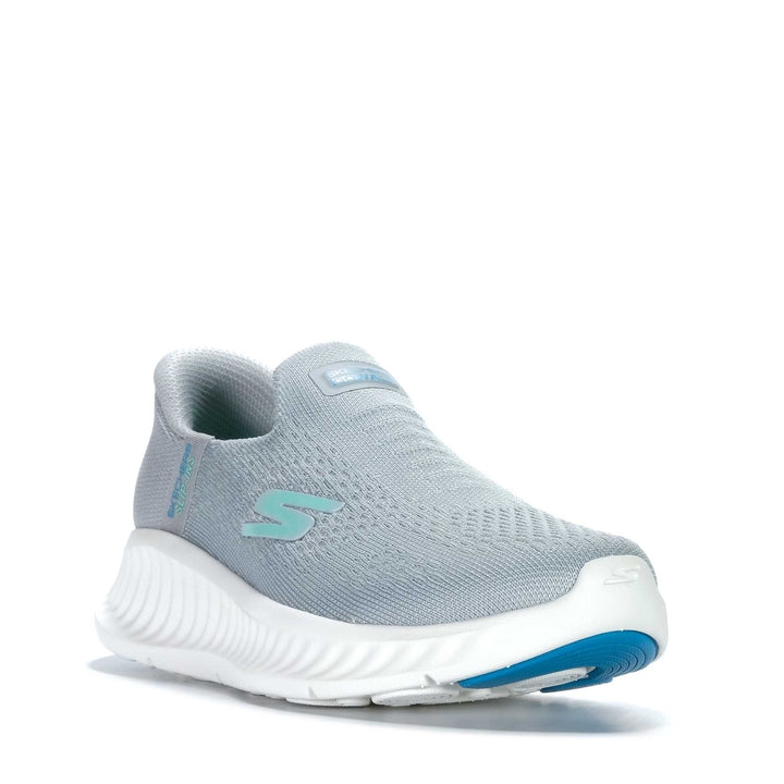 Skechers Slip-ins: GOwalk Now - Anahi Grey/Aqua 125642 Womens Running & Walking