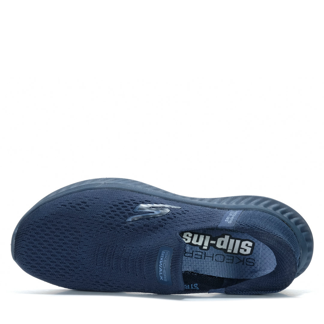 Skechers Slip-ins: GOwalk Now - Anahi Navy/Silver 125642 Womens Walking & Running