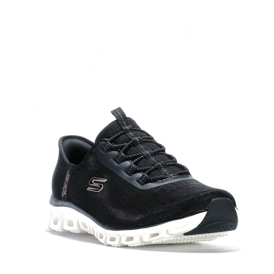 Skechers Slip-ins: Glide-Step - Prism Black/Rose Gold 104576W Womens Sports