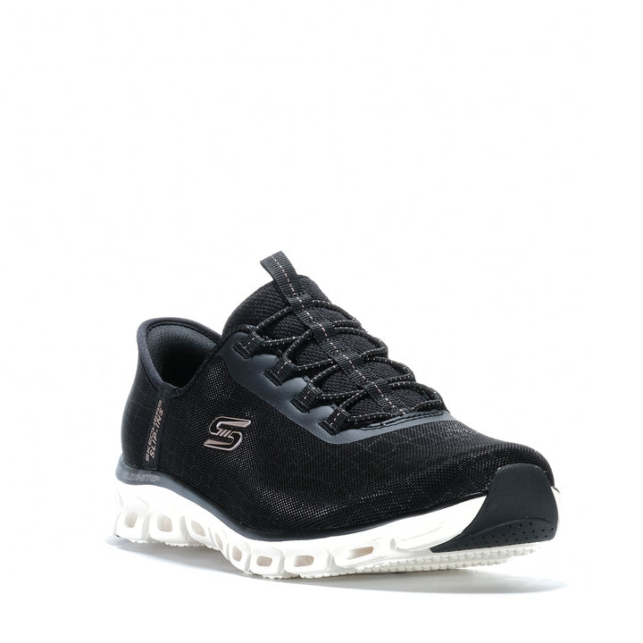 Skechers Slip-ins: Glide-Step - Prism Black/Rose Gold 104576W Womens Sports
