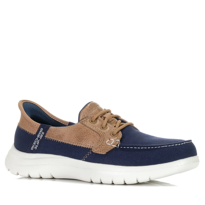 Skechers Slip-ins: On-the-GO Flex - Palmilla 136536 Navy, 10 US, 11 US, 6 US, 7 US, 8 US, 9 US, blue, boat shoes, flats, shoes, Skechers, womens