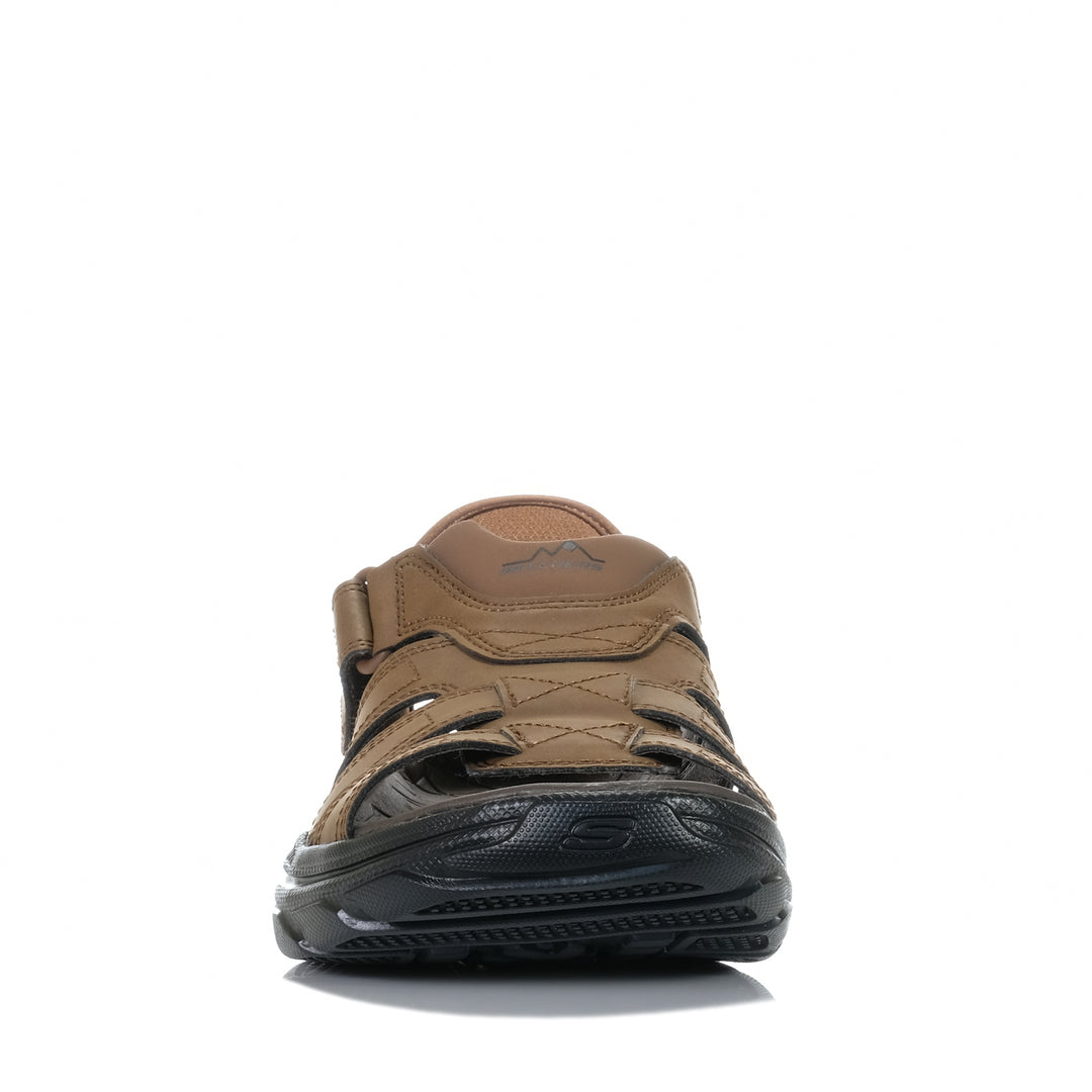 Skechers Slip-ins RF: Revolted - Norvel 205184 Dark Brown, 10 US, 11 US, 12 US, 13 US, 8 US, 9 US, brown, mens, sandals, Skechers