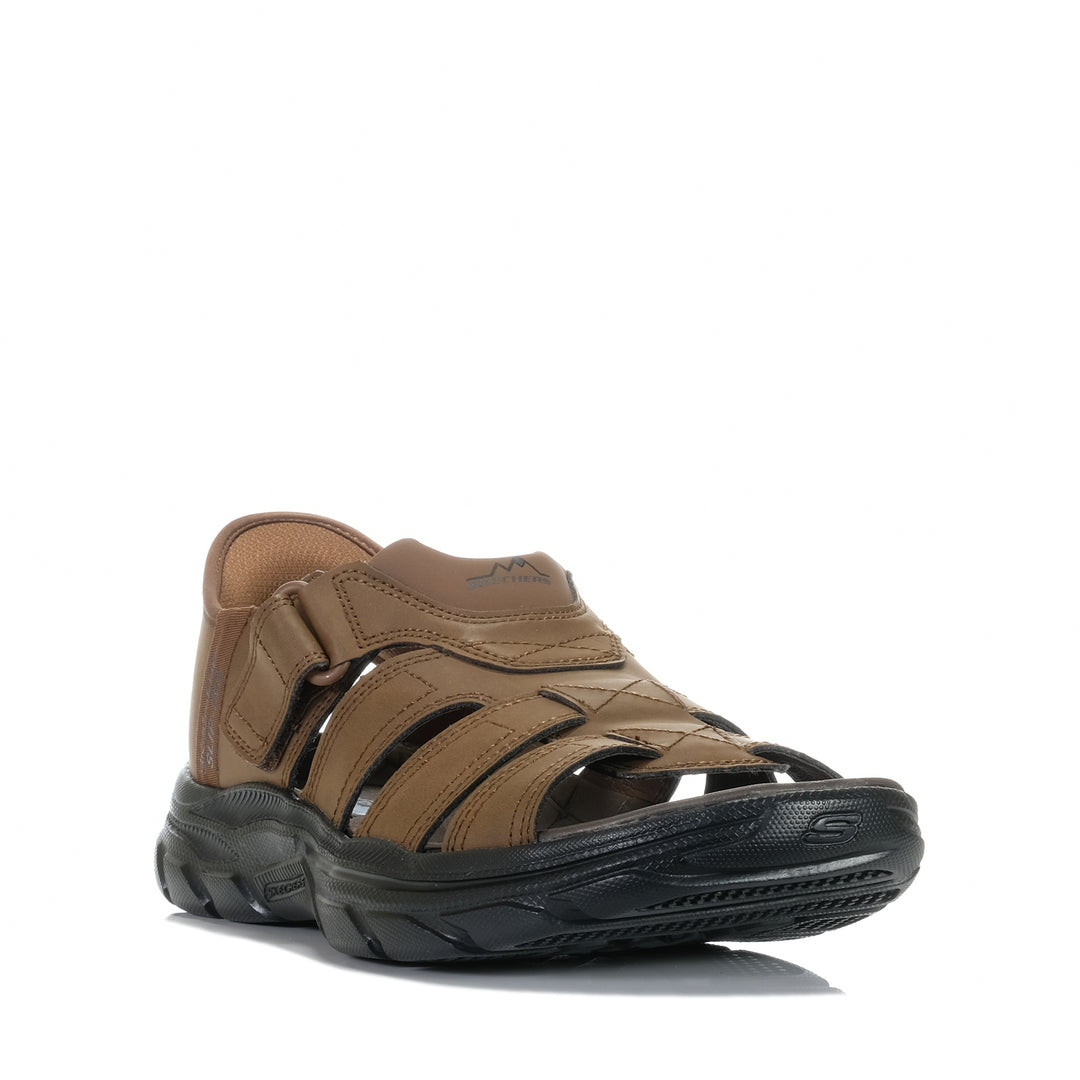 Skechers Slip-ins RF: Revolted - Norvel 205184 Dark Brown, 10 US, 11 US, 12 US, 13 US, 8 US, 9 US, brown, mens, sandals, Skechers