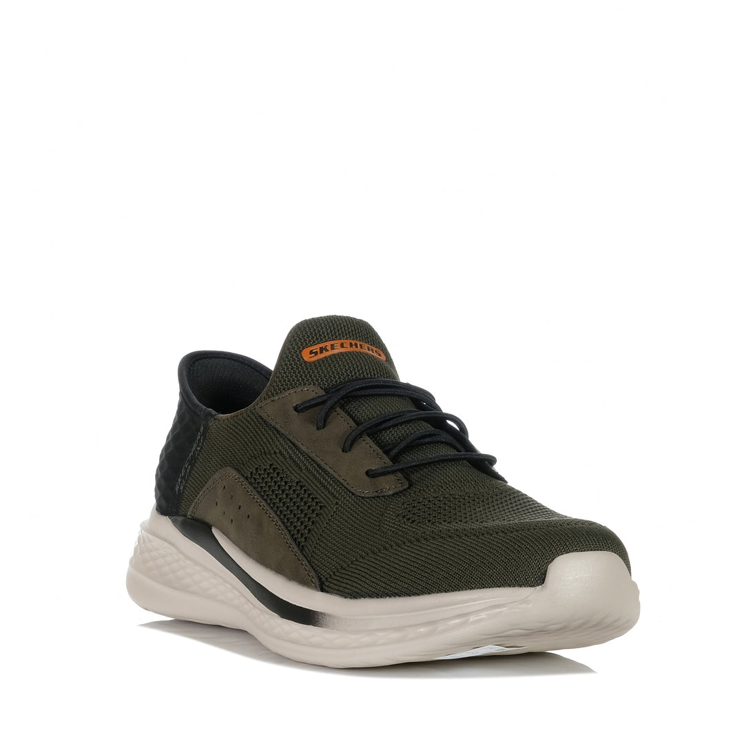 Skechers Slip-ins Relaxed Fit Slade - Cohen Olive 210891, Mens