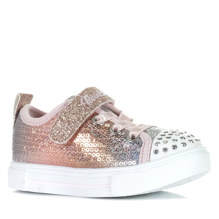 Skechers Twinkle Sparks - Sequin Flash 314776N Light Pink/Multi, Toddler