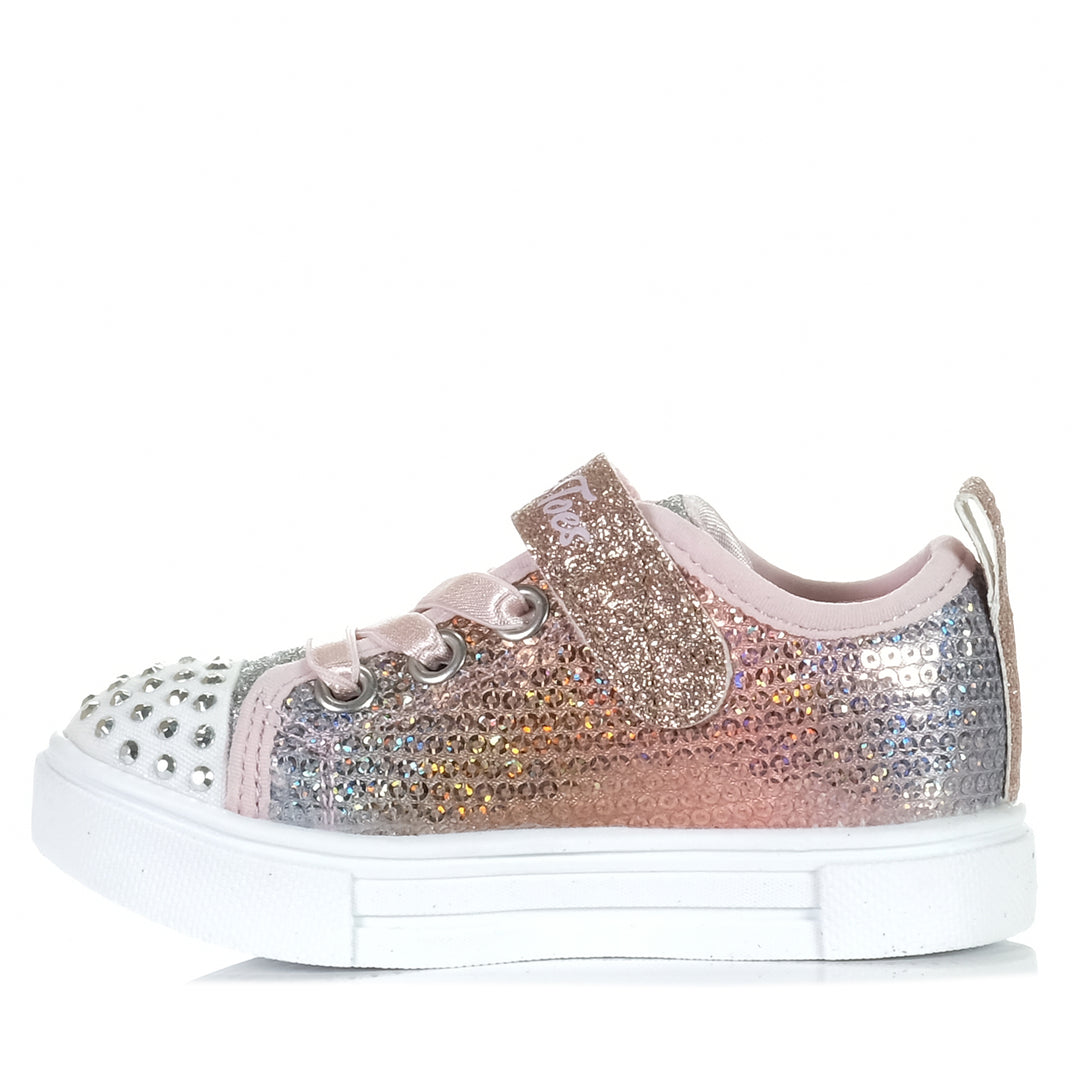 Skechers Twinkle Sparks - Sequin Flash 314776N Light Pink/Multi, Toddler, kids, lights, multi, shoes, shoes-sneakers, Skechers, toddlers