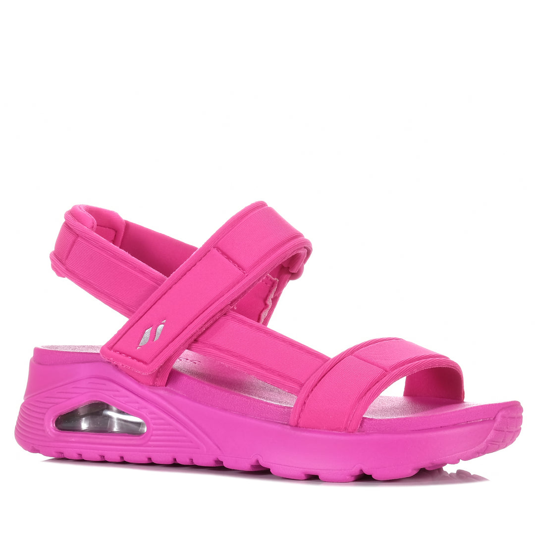 Skechers Uno - Fun Stand 119814 Hot Pink, 10 US, 11 US, 6 US, 7 US, 8 US, 9 US, flats, pink, sandals, Skechers, womens