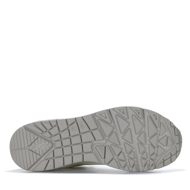 Skechers Uno - Safari Time White/Leopard 155412 Womens Sneakers