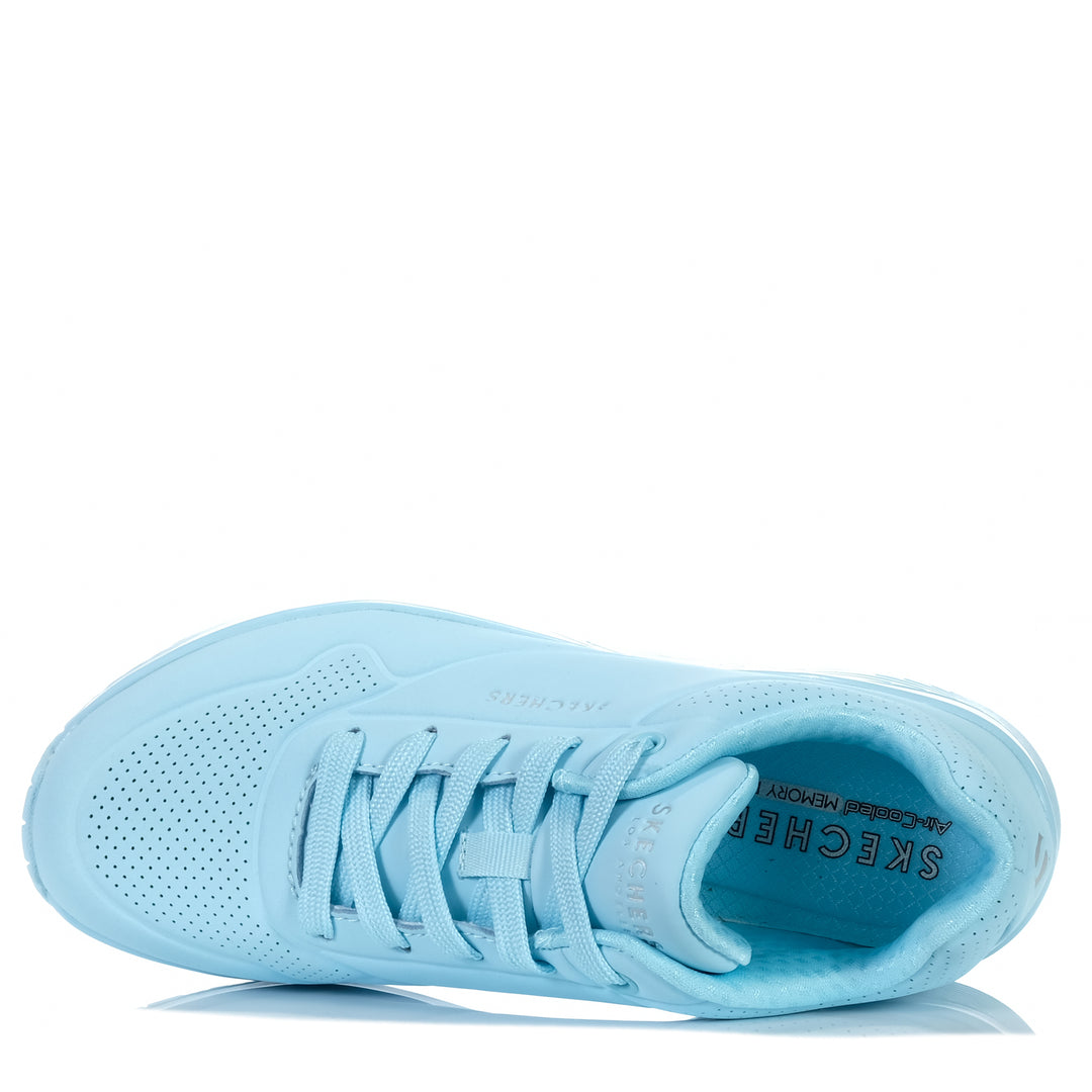 Skechers Uno - Stand On Air 73690 Light Blue, 10 US, 11 US, 6 US, 7 US, 8 US, 9 US, blue, low-tops, Skechers, sneakers, womens