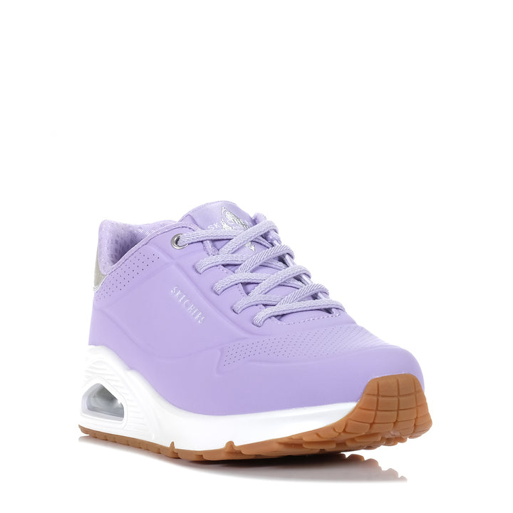 Skechers Uno 2 - Shimmer Away 155196 Lilac, 10 US, 11 US, 6 US, 7 US, 8 US, 9 US, flats, low-tops, purple, shoes, Skechers, sneakers, womens