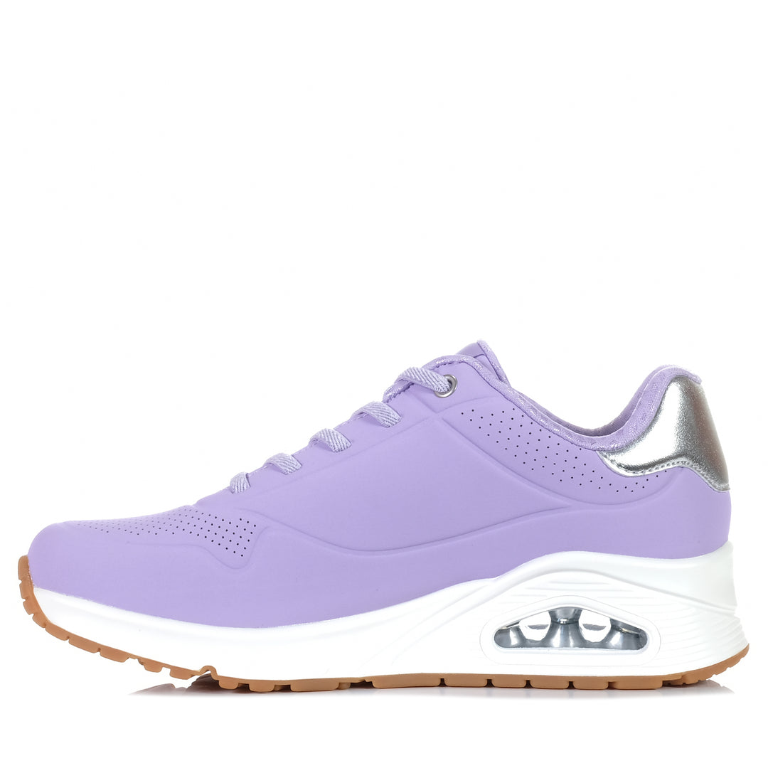 Skechers Uno 2 - Shimmer Away 155196 Lilac, 10 US, 11 US, 6 US, 7 US, 8 US, 9 US, flats, low-tops, purple, shoes, Skechers, sneakers, womens