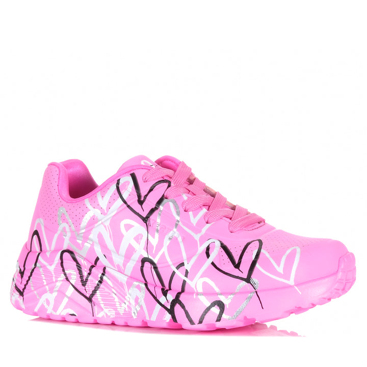 Skechers X JGoldcrown: Uno Lite - Metallic Love Pink 314067L Youth Shoes