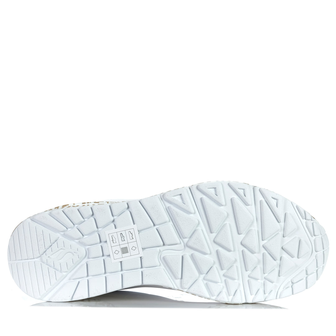 Skechers x JGoldcrown: Uno - Loving Love 155506 White/Rose Gold