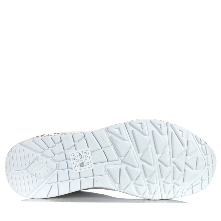 Skechers x JGoldcrown: Uno - Loving Love 155506 White/Rose Gold