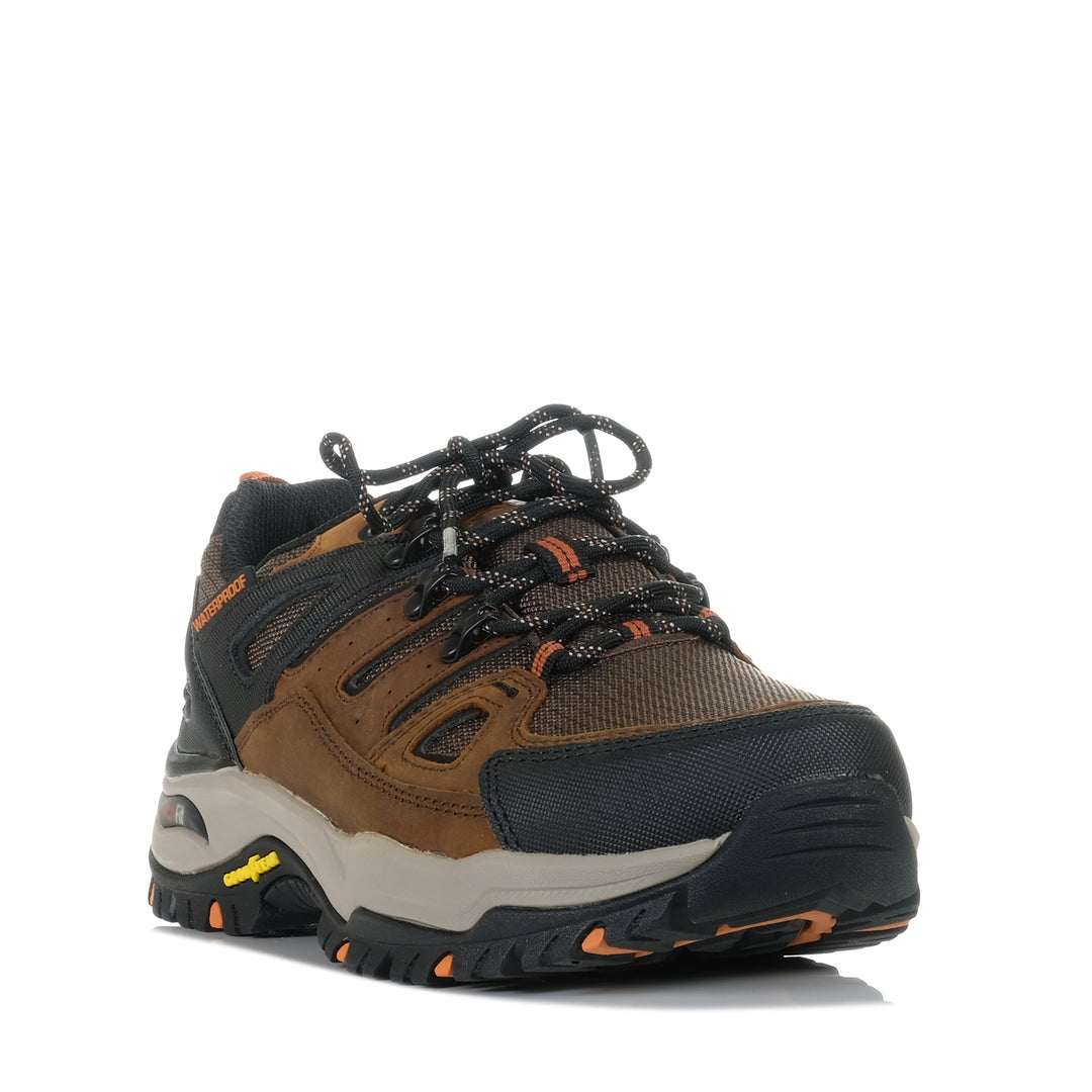 Skechers Arch Fit Dawson - Argosa Waterproof Dark Brown, 10 US, 10.5 US, 12 US, 13 US, 7 US, 7.5 US, 8 US, 8.5 US, 9 US, 9.5 US, brown, casual, mens, shoes, skechers, sports, walking, waterproof