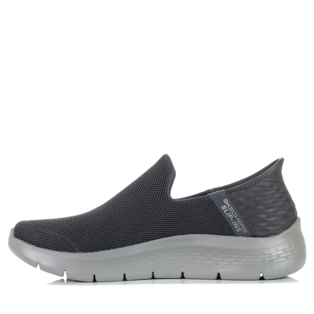 Skechers Slip-Ins: GOwalk Flex - No Hands 216491 Dark Grey, 10 us, 10.5 us, 11 us, 7 us, 7.5 us, 8 us, 8.5 us, 9 us, 9.5 us, casual, grey, mens, shoes, skechers, sports, walking