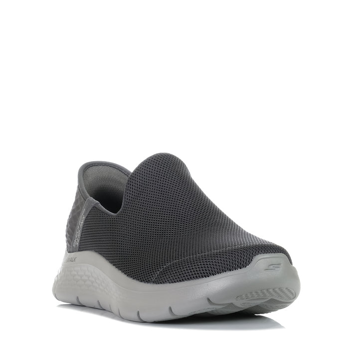 Skechers Slip-Ins: GOwalk Flex - No Hands 216491 Dark Grey, 10 us, 10.5 us, 11 us, 7 us, 7.5 us, 8 us, 8.5 us, 9 us, 9.5 us, casual, grey, mens, shoes, skechers, sports, walking