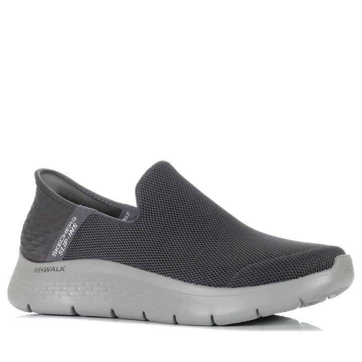 Skechers Slip-Ins: GOwalk Flex - No Hands 216491 Dark Grey, 10 us, 10.5 us, 11 us, 7 us, 7.5 us, 8 us, 8.5 us, 9 us, 9.5 us, casual, grey, mens, shoes, skechers, sports, walking