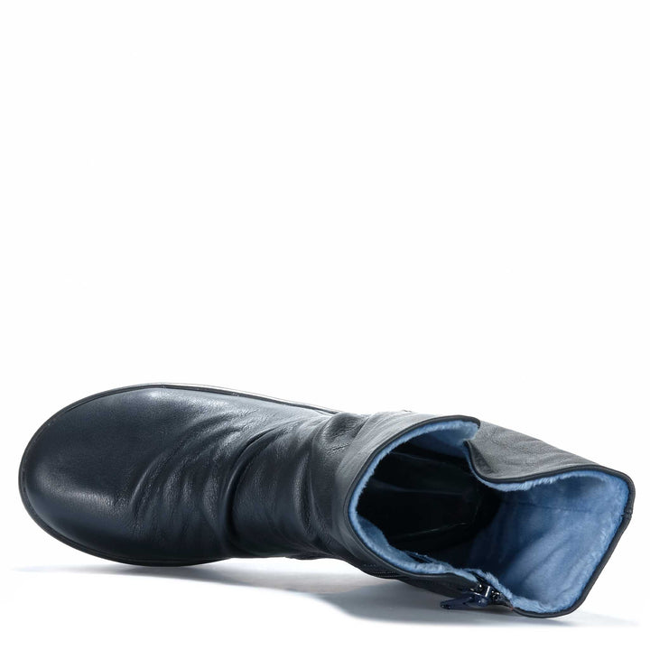 Softinos Rott Navy Womens Boots