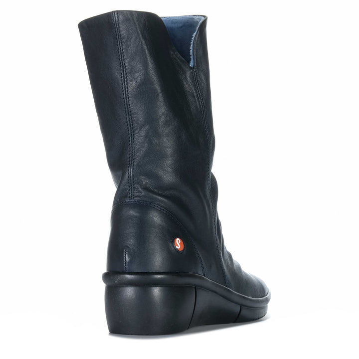 Softinos Rott Navy Womens Boots