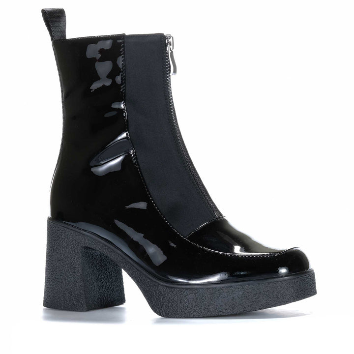 Tamara London Bleacher Black Patent Womens Boots