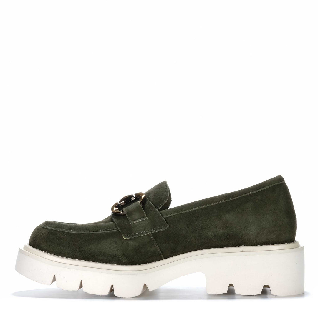 Tamara London Pargo Olive Suede Womens Shoes