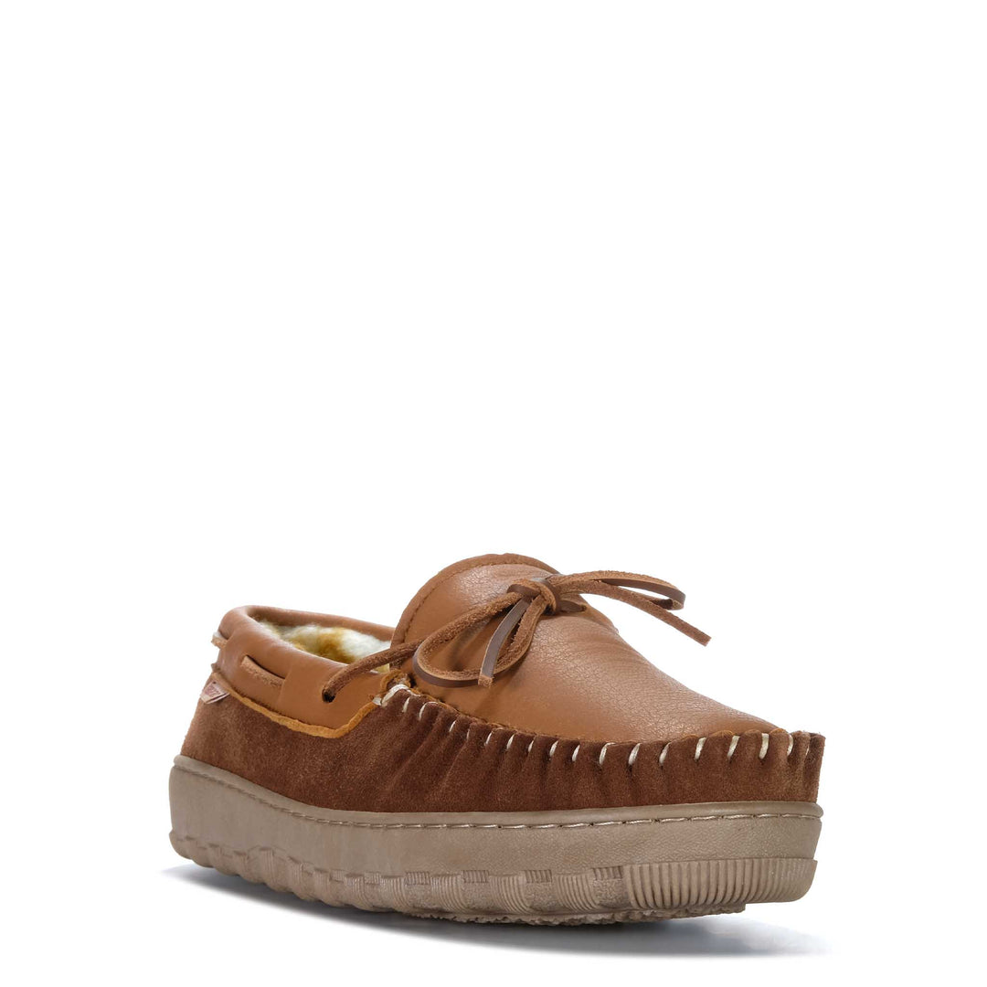 Tamarac Deerskin Mocc Fleece Allspice/Antique Mens Slippers