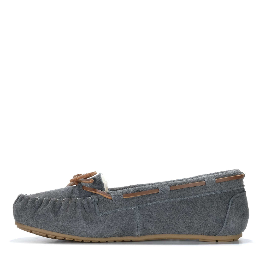 Tamarac Molly Moccasin Charcoal Womens Slippers