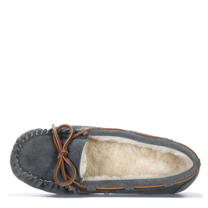 Tamarac Molly Moccasin Charcoal Womens Slippers