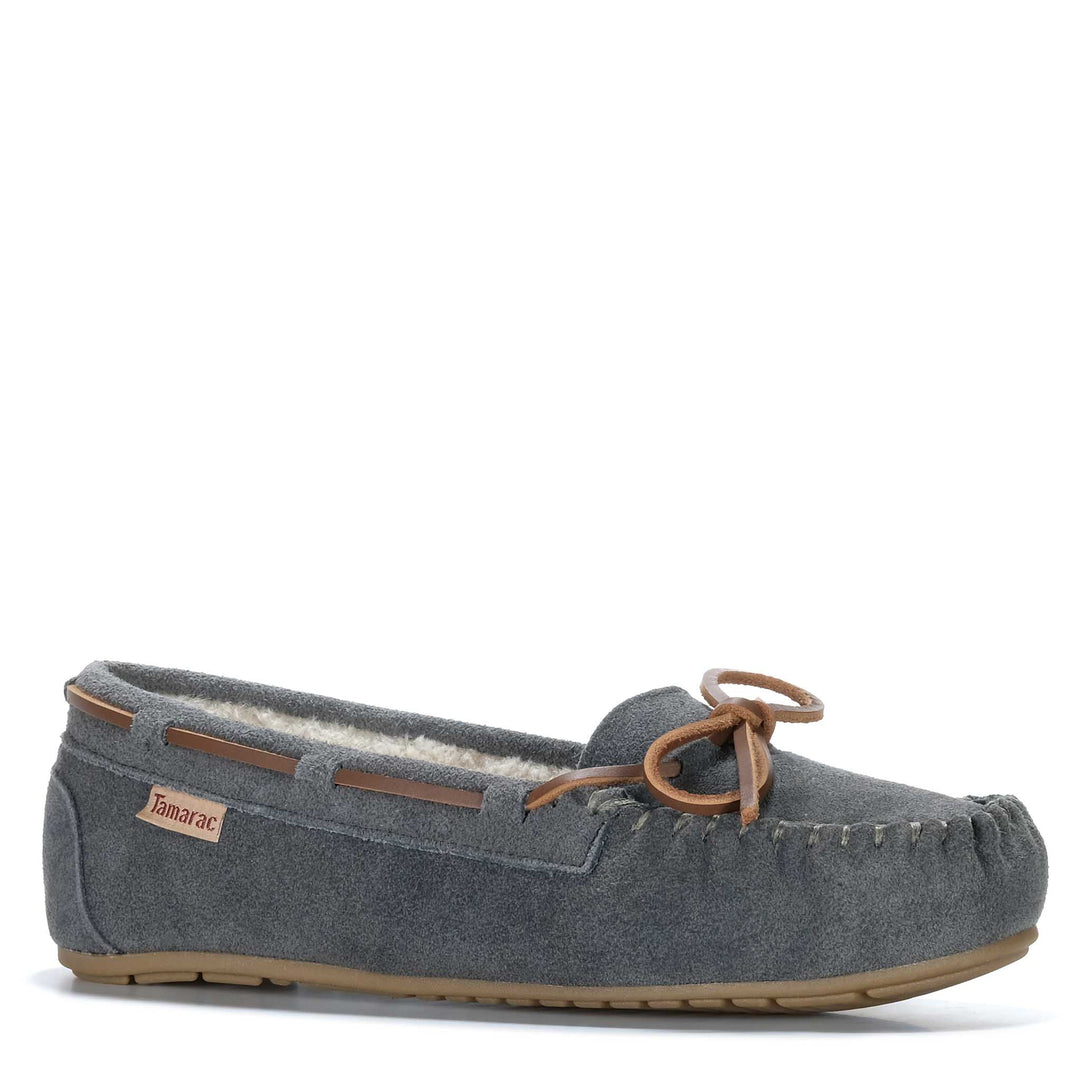 Tamarac Molly Moccasin Charcoal Womens Slippers
