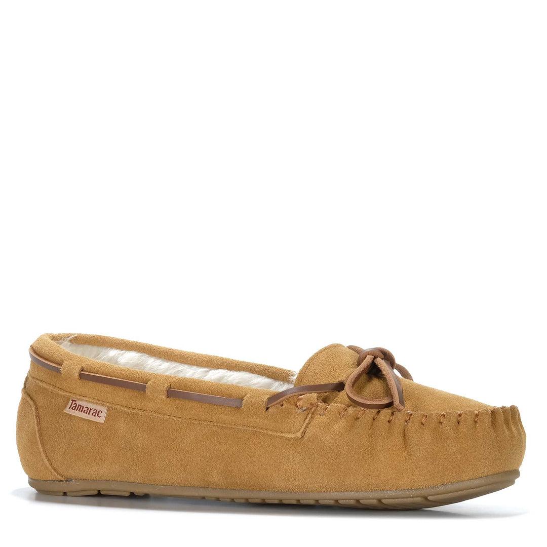 Tamarac Molly Moccasin Tan Womens Slippers