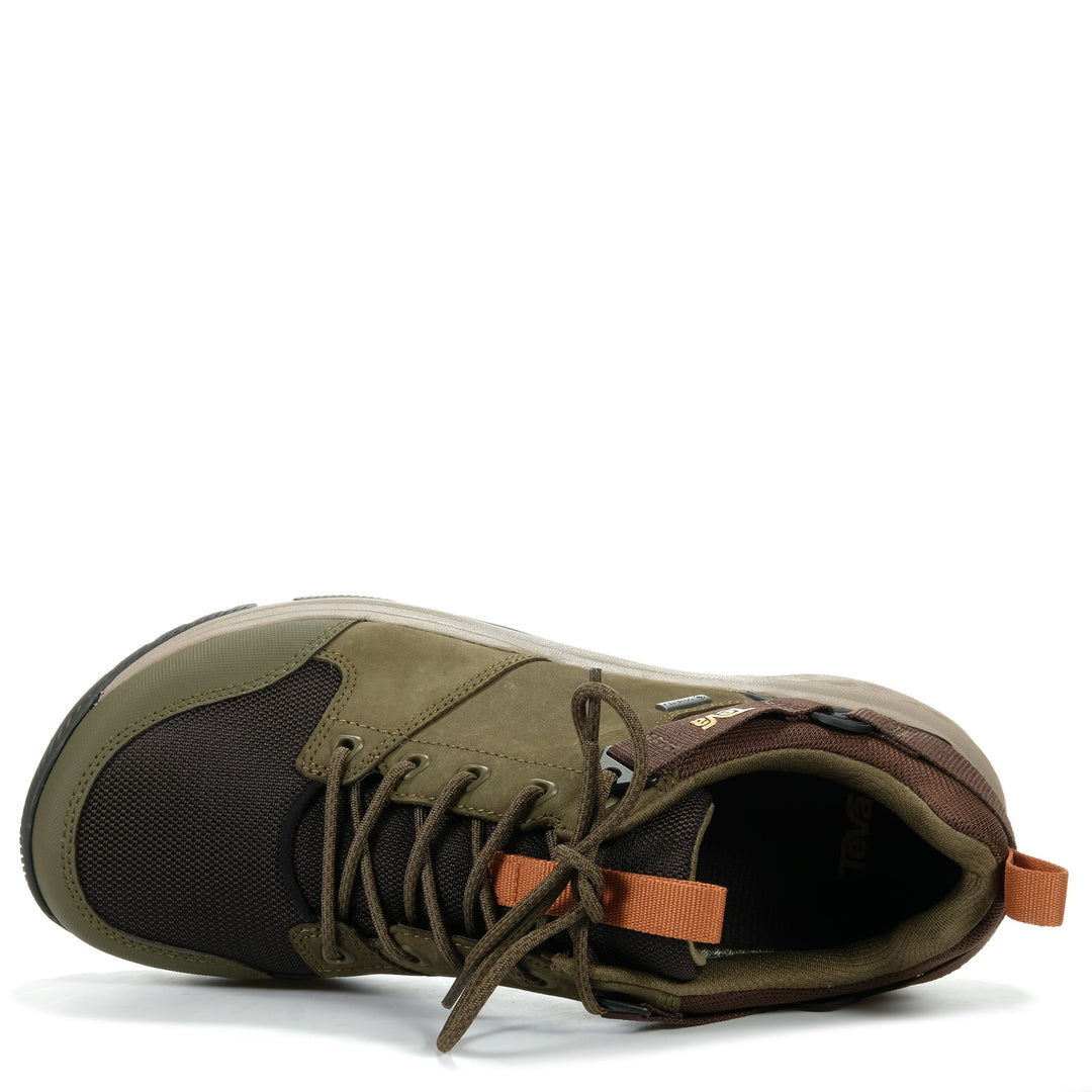 Teva Grandview GTX Low Mens Olive/Brown, 10 US, 10.5 US, 11 US, 11.5 US, 12 US, 13 US, 8.5 US, 9 US, 9.5 US, brown, mens, sports, Teva, walking, waterproof