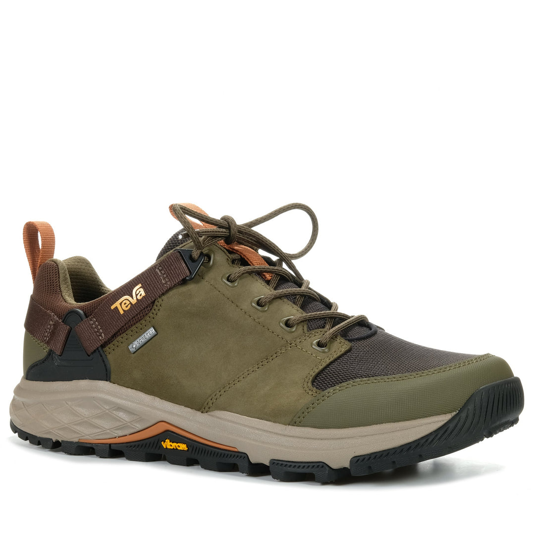 Teva Grandview GTX Low Mens Olive/Brown, 10 US, 10.5 US, 11 US, 11.5 US, 12 US, 13 US, 8.5 US, 9 US, 9.5 US, brown, mens, sports, Teva, walking, waterproof