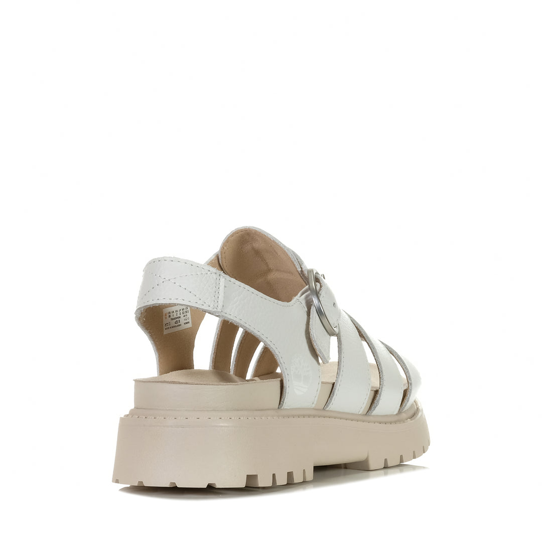 Timberland A62WR Clairemont Way Sandal White, 10 US, 6 US, 7 US, 8 US, 9 US, flats, sandals, Timberland, white, womens