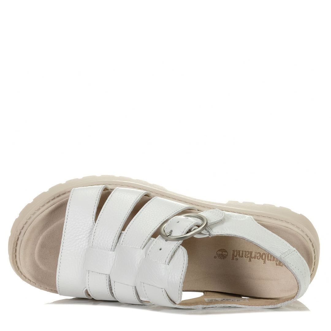 Timberland A62WR Clairemont Way Sandal White, 10 US, 6 US, 7 US, 8 US, 9 US, flats, sandals, Timberland, white, womens