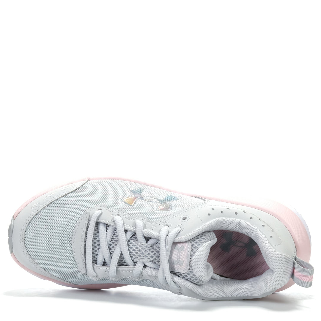 Under Armour GGS Assert 10 Grey/Pink, 4 US, 5 US, 6 US, 7 US, grey, kids, sports, Under Armour, youth