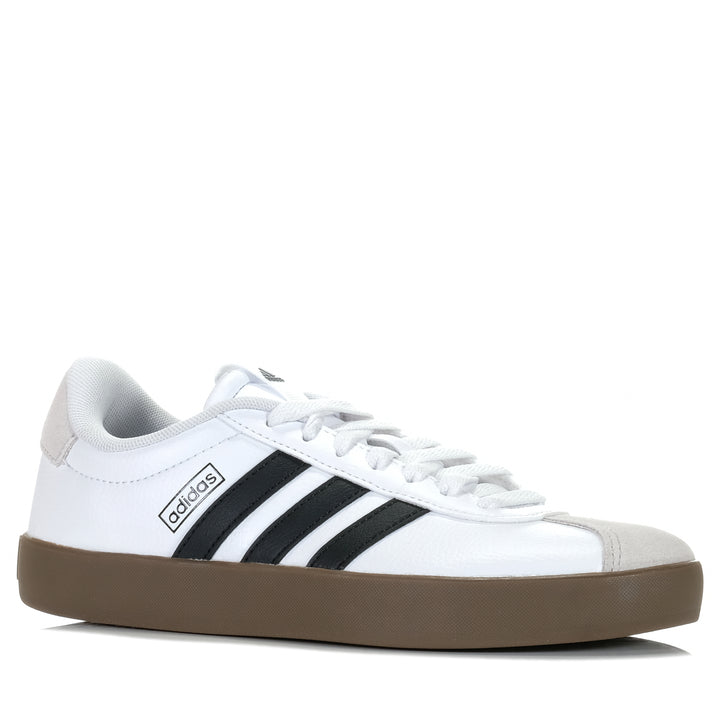 Adidas VL Court 3.0 Womens White/Black, 10 US, 11 US, 6 US, 7 US, 8 US, 9 US, Adidas, low-tops, sneakers, white, womens