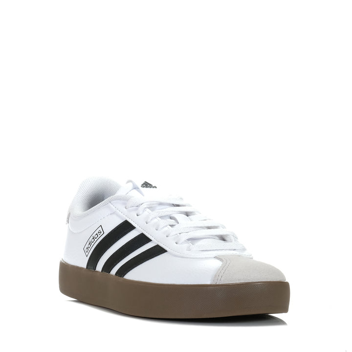 Adidas VL Court 3.0 Womens White/Black, 10 US, 11 US, 6 US, 7 US, 8 US, 9 US, Adidas, low-tops, sneakers, white, womens