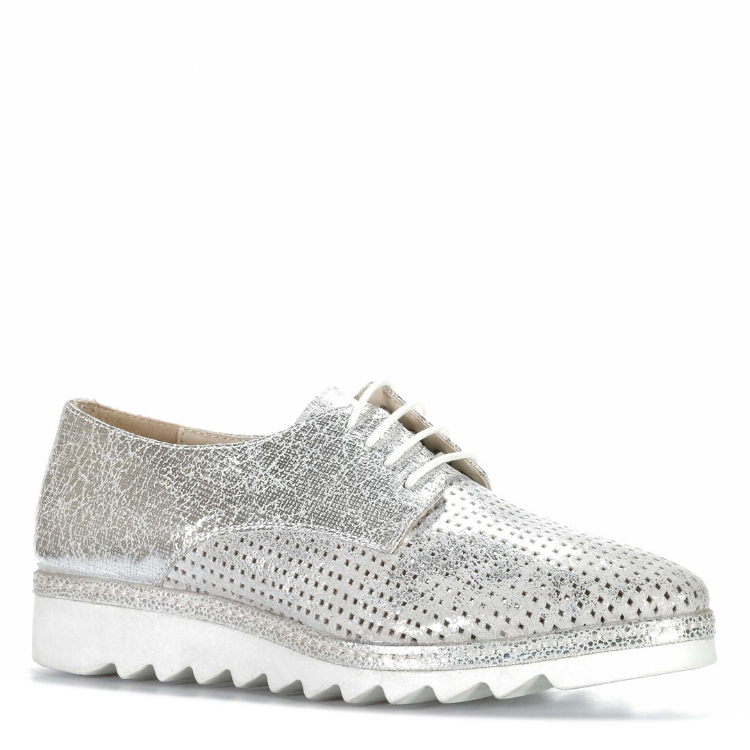 Valeria Grossi Jute Womens Flats#color_silver