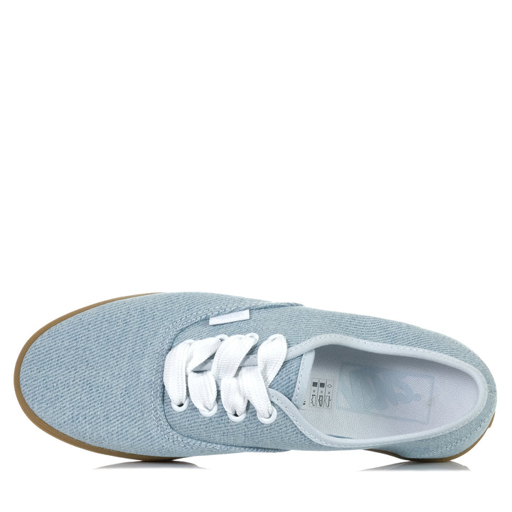 Vans Authentic Lowpro Denim Baby Blue, Womens, blue, low-tops, sneakers, Vans, womens