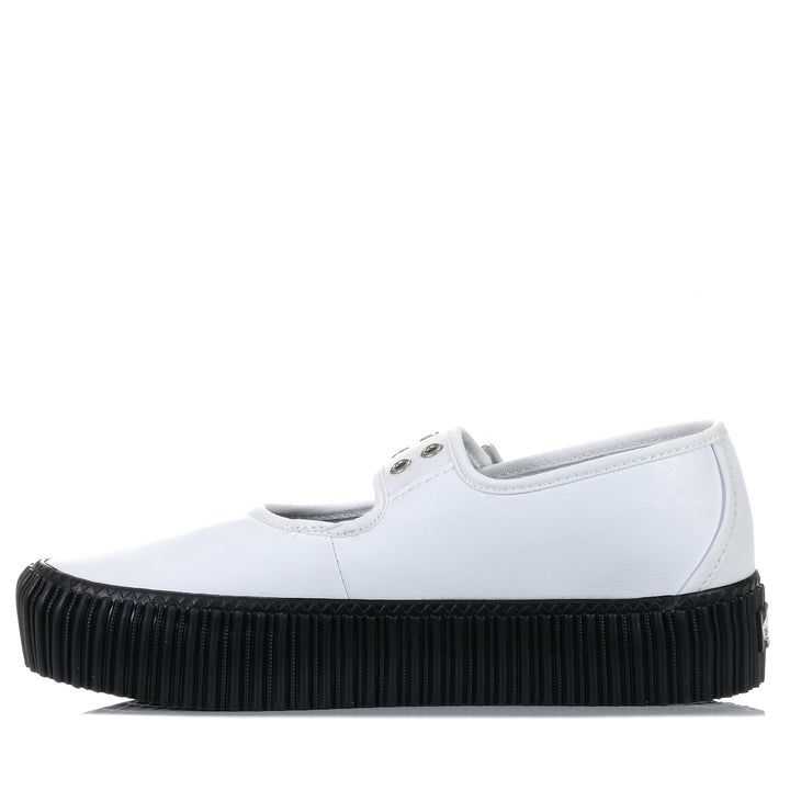 Vans Mary Jane Creeper Grunge White/Black, Womens, black, flats, shoes, vans, womens