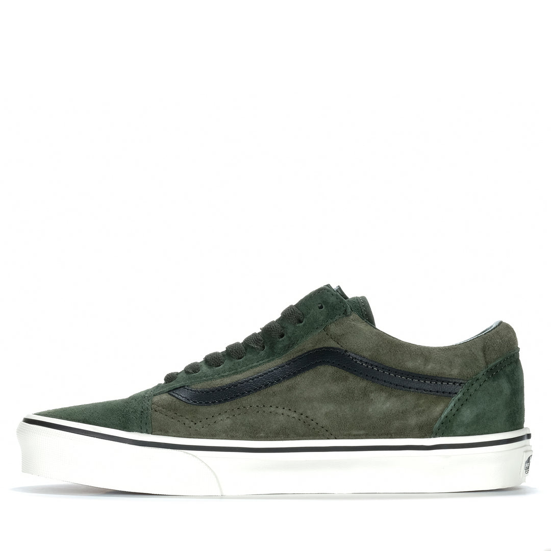 Vans Old Skool Pig Suede Green/Multi Mens Sneakers