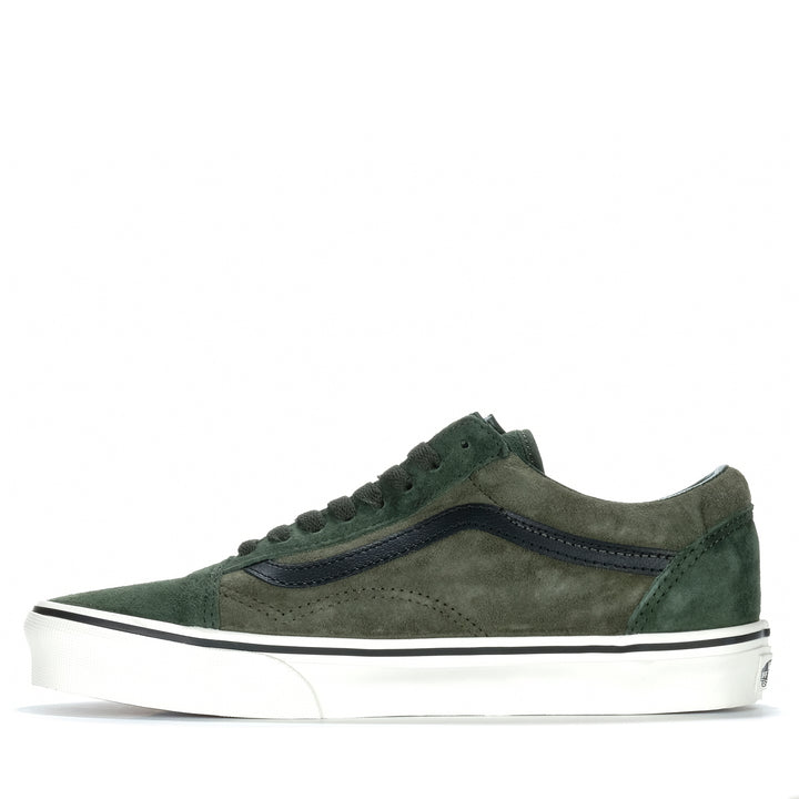 Vans Old Skool Pig Suede Green/Multi Mens Sneakers
