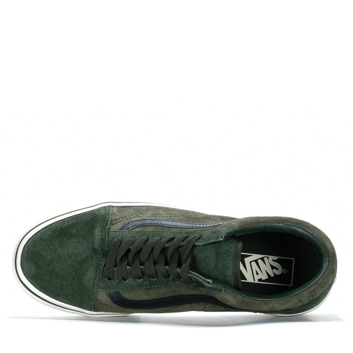 Vans Old Skool Pig Suede Green/Multi Mens Sneakers