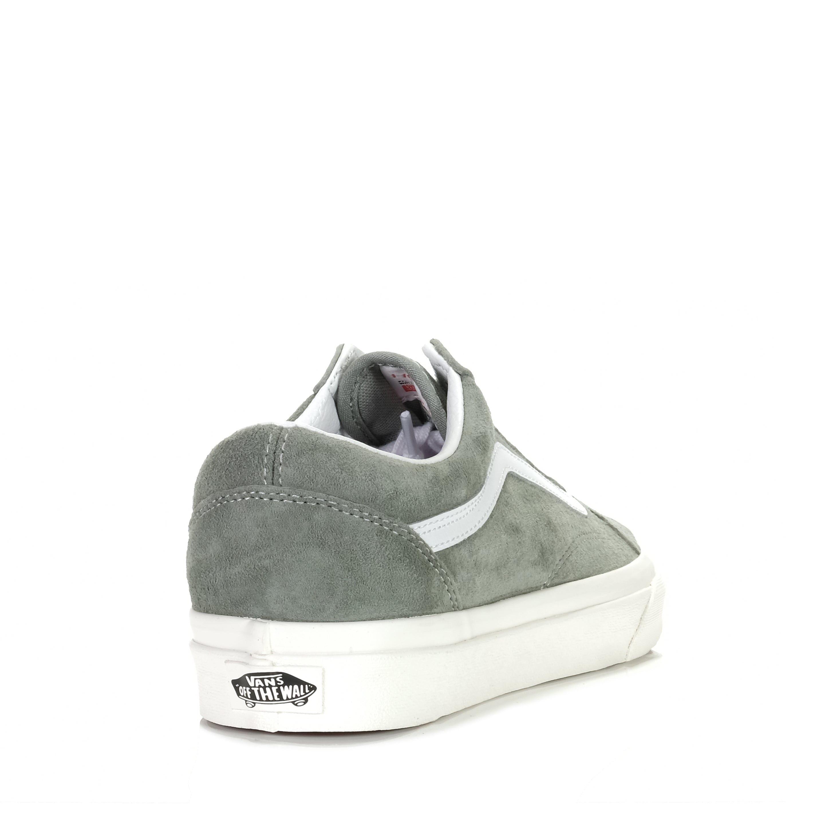 Vans old skool stormy grey & white pig suede skate clearance shoes