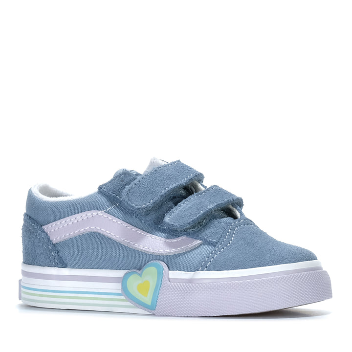 Vans Old Skool V Heart Citadel Grey Toddler Shoes
