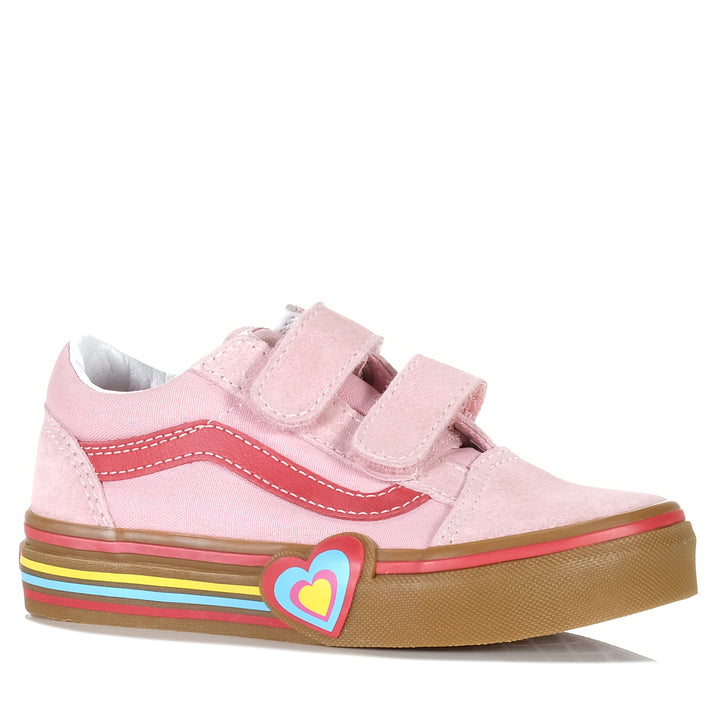 Vans Old Skool V Heart Pink/Multi