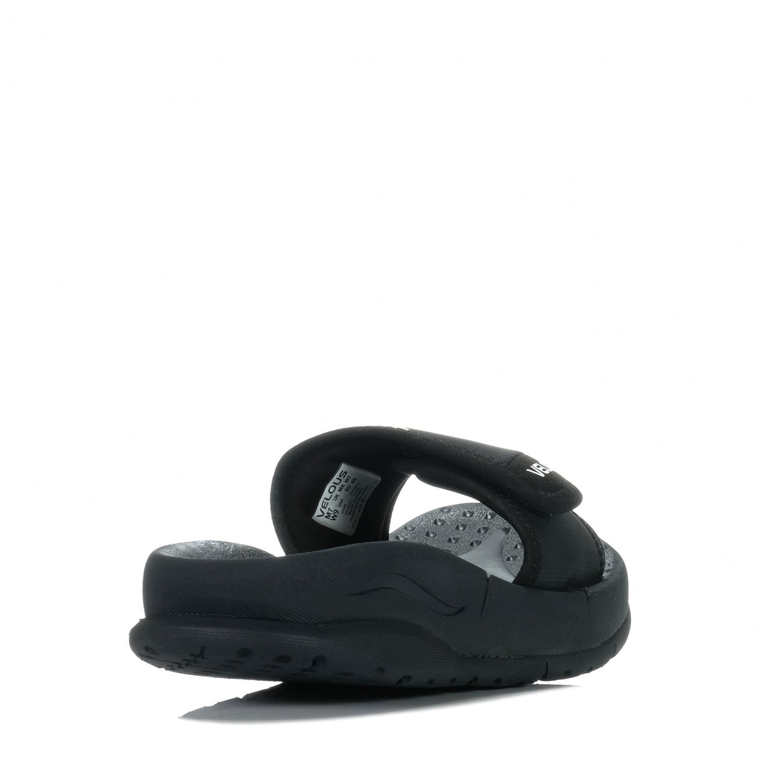 Velous Hoya Slide Black/White, 10 US, 11 US, 12 US, 13 US, 14 US, 7 US, 8 US, 9 US, black, mens, sandals, Velous, wide